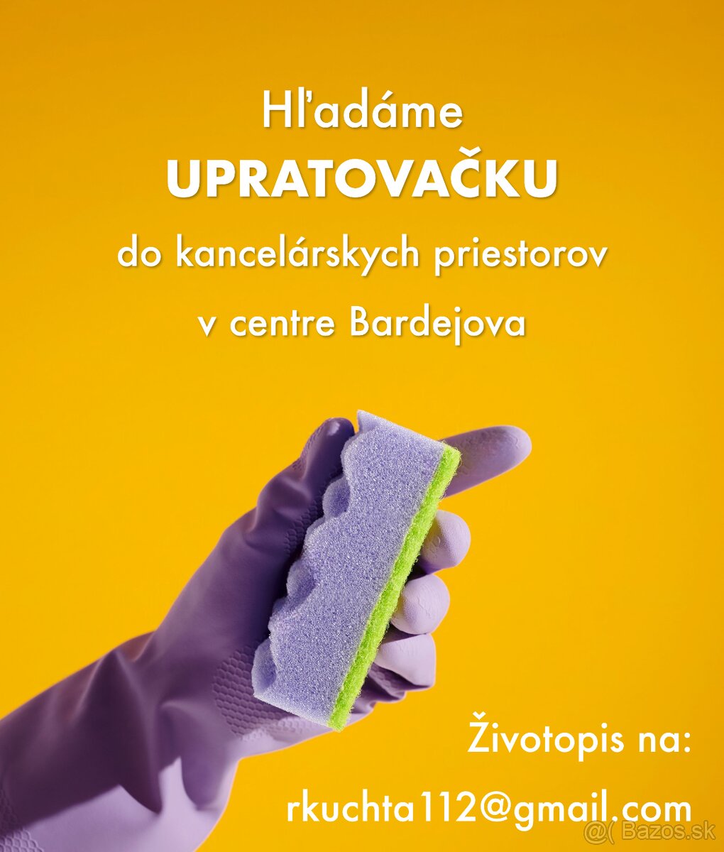 Upratovačka Bardejov