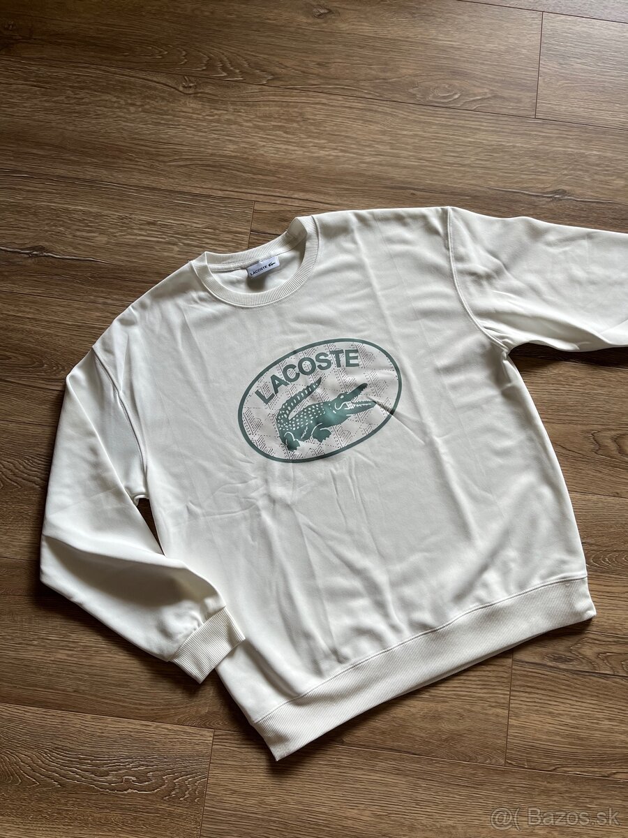 Biela mikina Lacoste XL