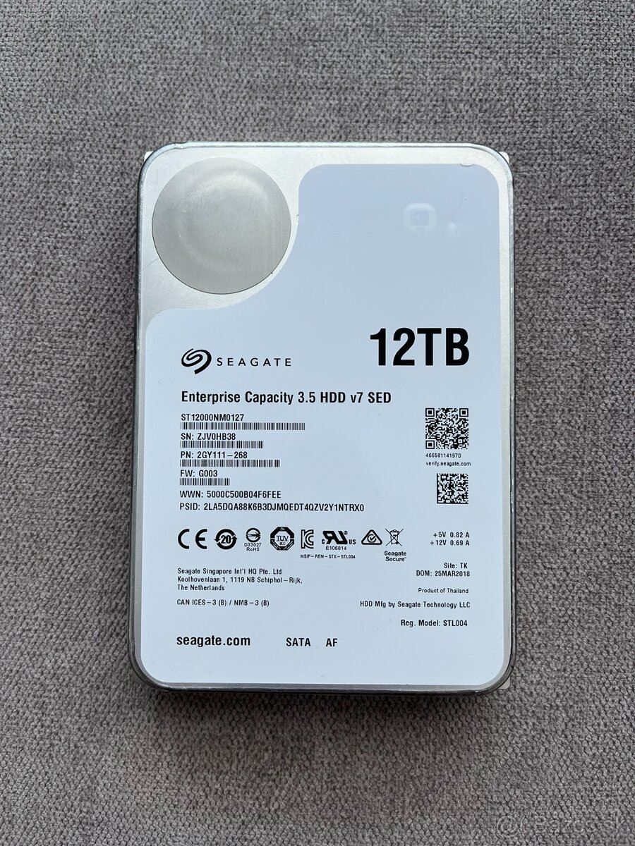 3,5" HDD Seagate Enterprise / BarraCuda Pro 12TB