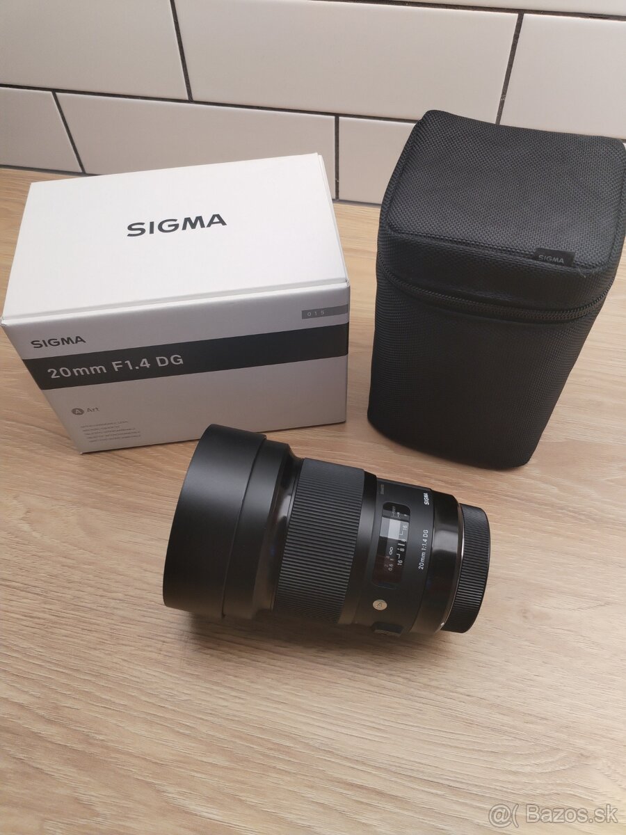 Sigma 20mm F1.4 DG Art pre Canon
