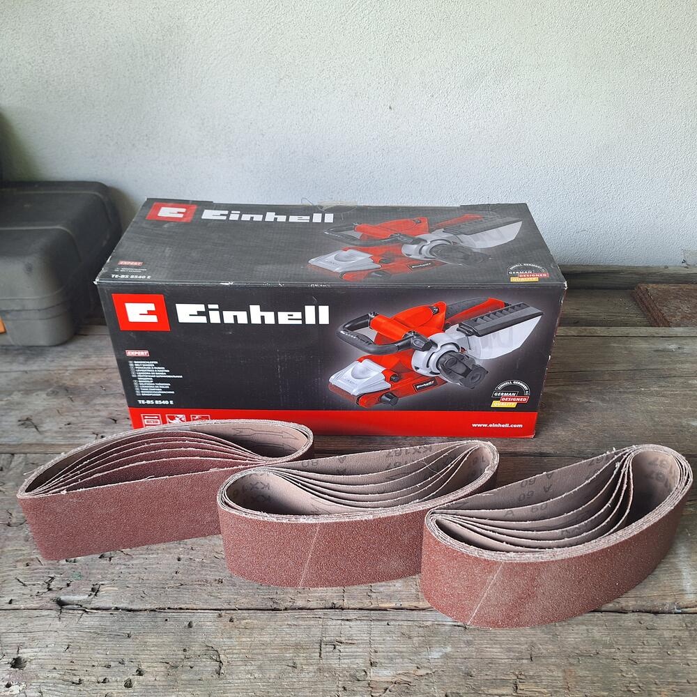 Pasová brúska 850W TE-BS 8540 E + 18ks brúsny papier