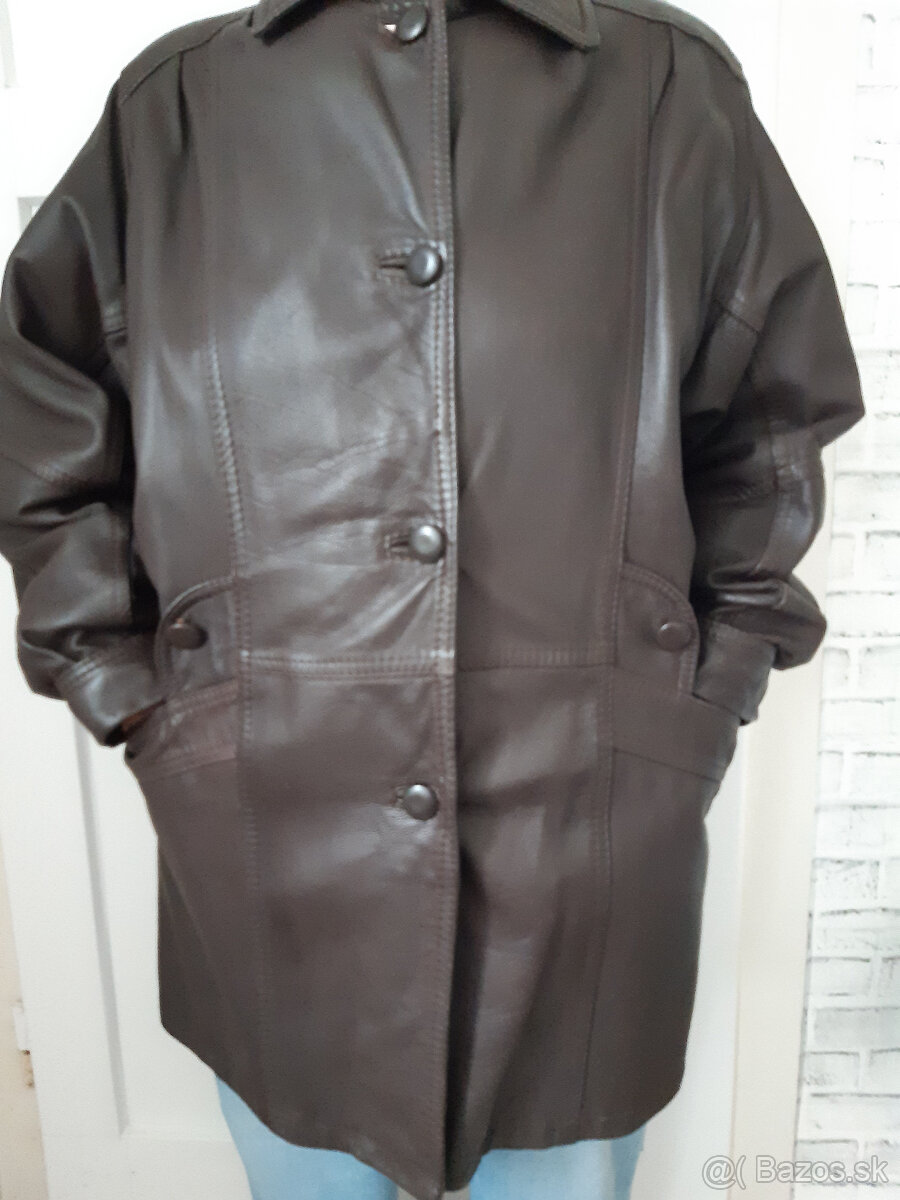 Dámska bunda z pravej kože XXL