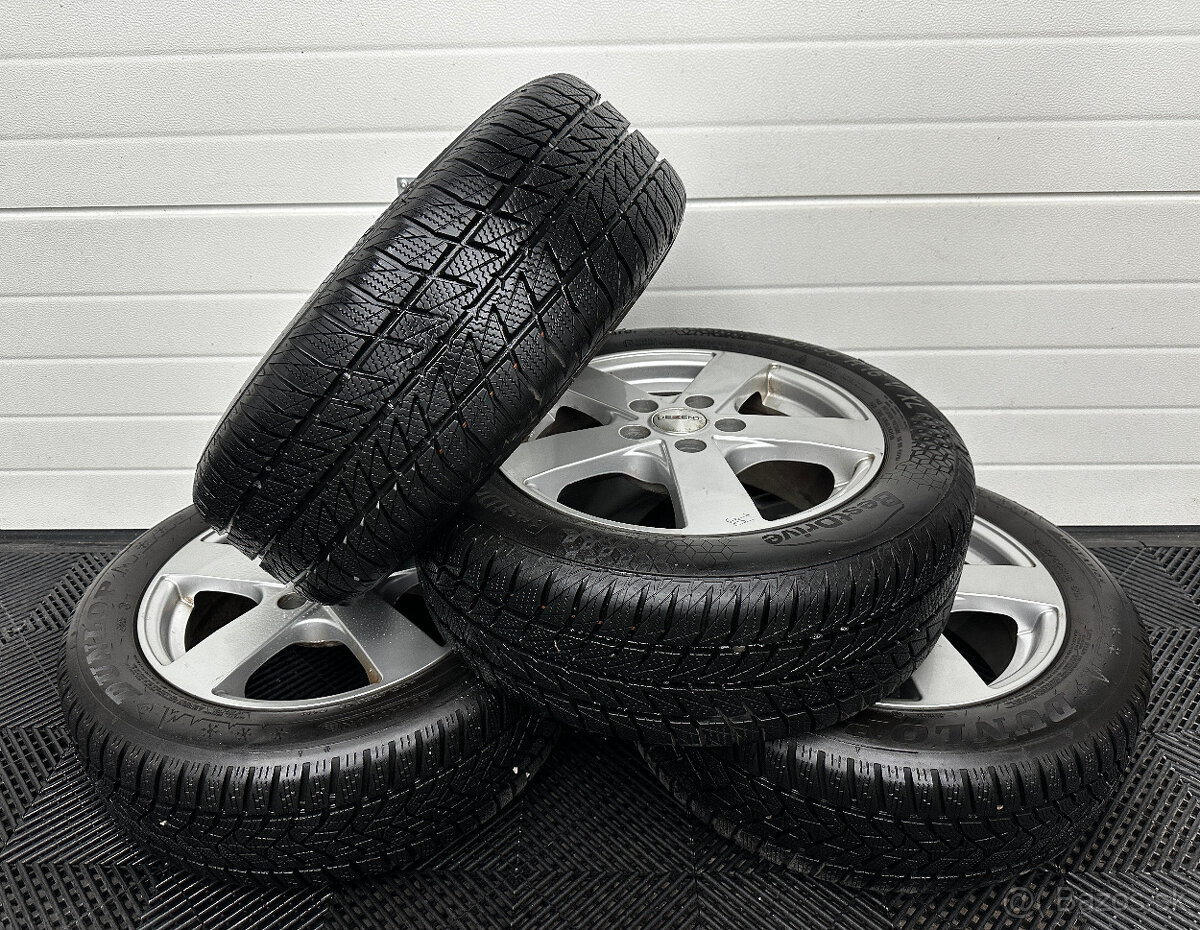 Disky 5x114,3 R16 so zimnymi pneu + snimače tlaku