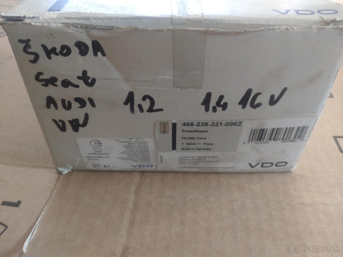 Predám novú škrtiacu klapku 1,2 a 1,4