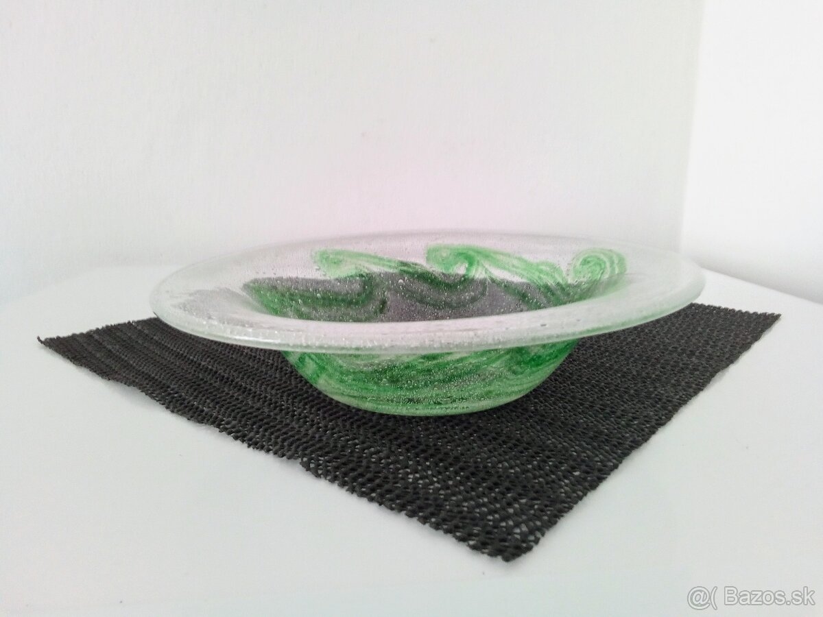 Skleněná mísa - bublinkové sklo