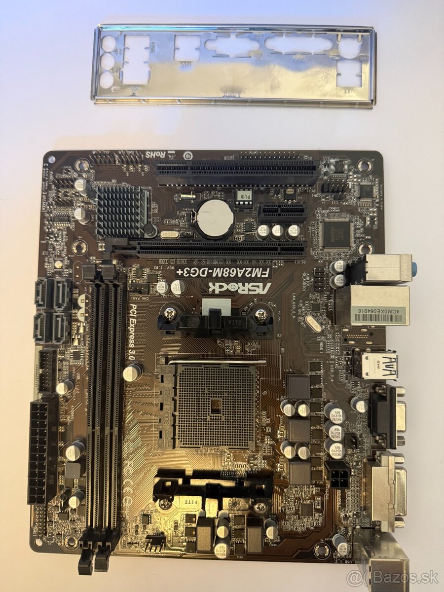 ASRock FM2A68M-DG3+ – FM2/FM2+ DDR3 + I/O shield