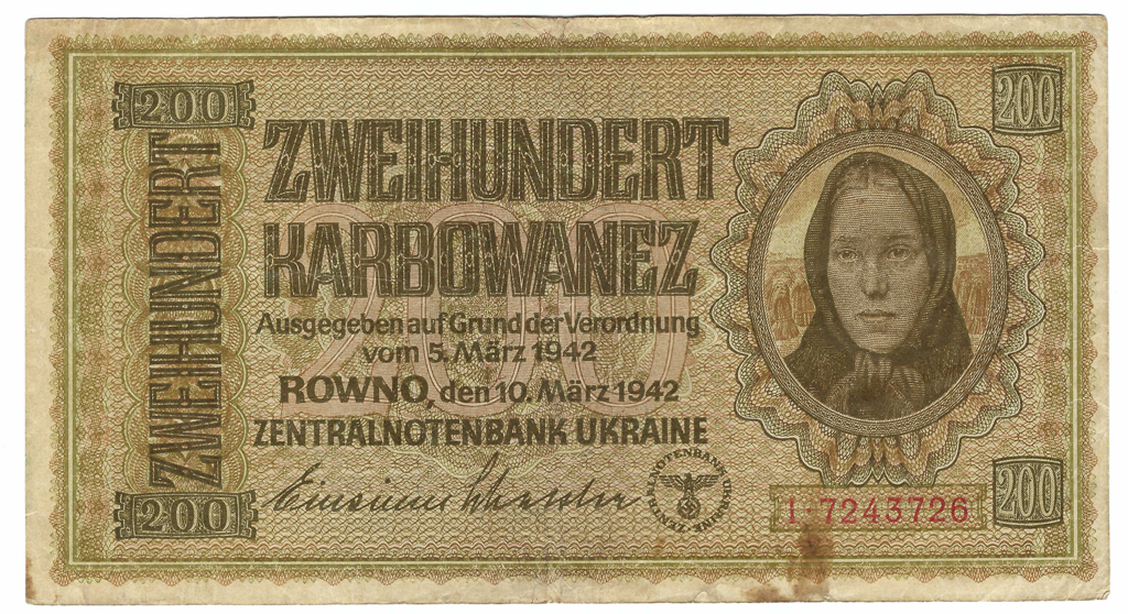 200 Karbowanez, 1942, 1, Ukrajina