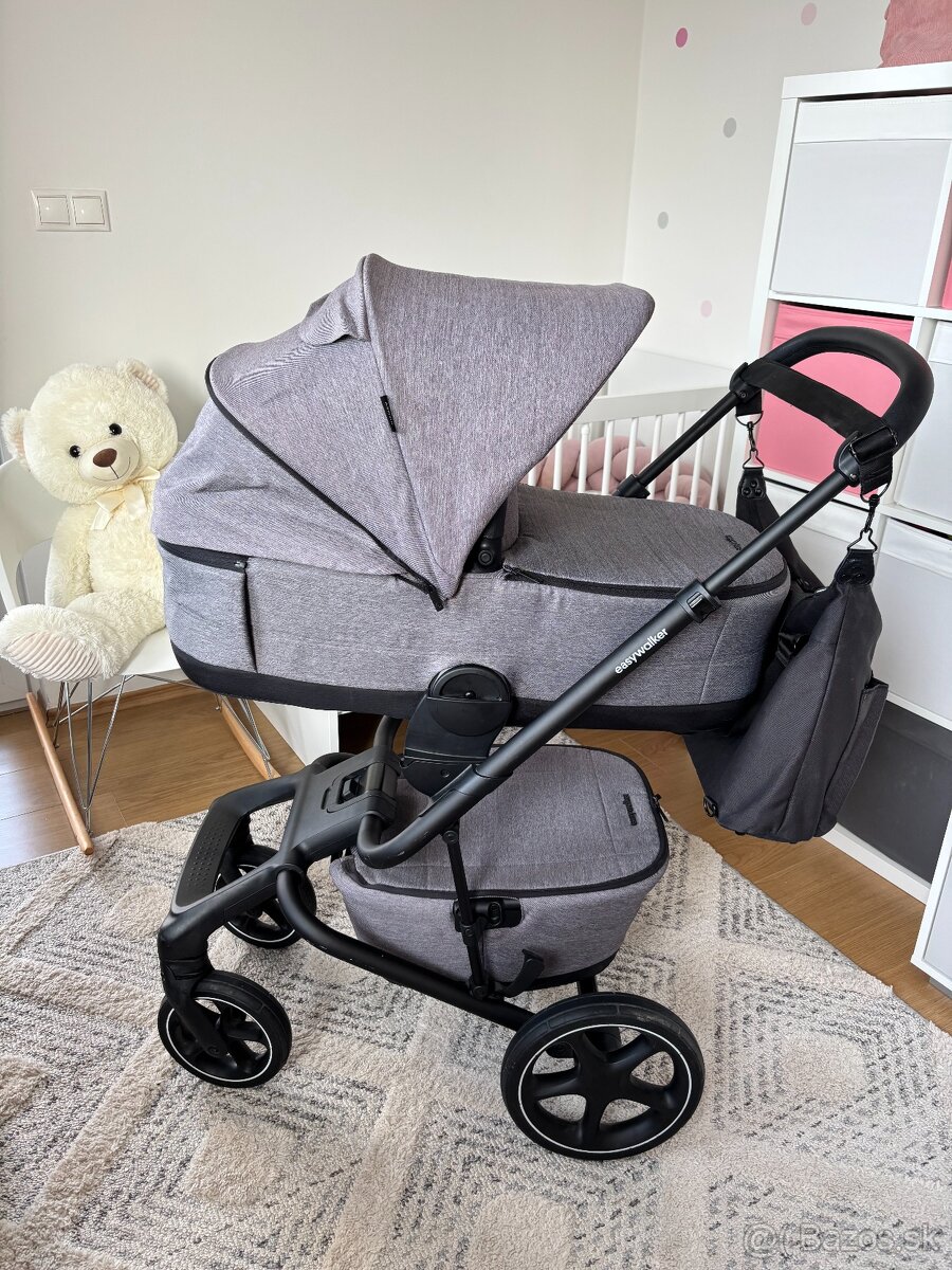 EASYWALKER kombinovaný kočík Jimmey Iris Grey XXL