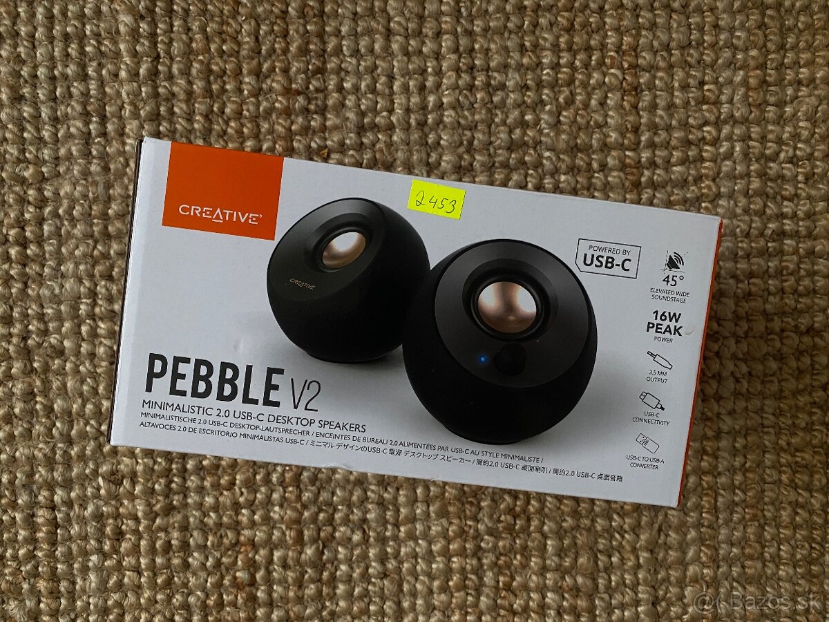USB-C Reproduktory Creative PEBBLE v2