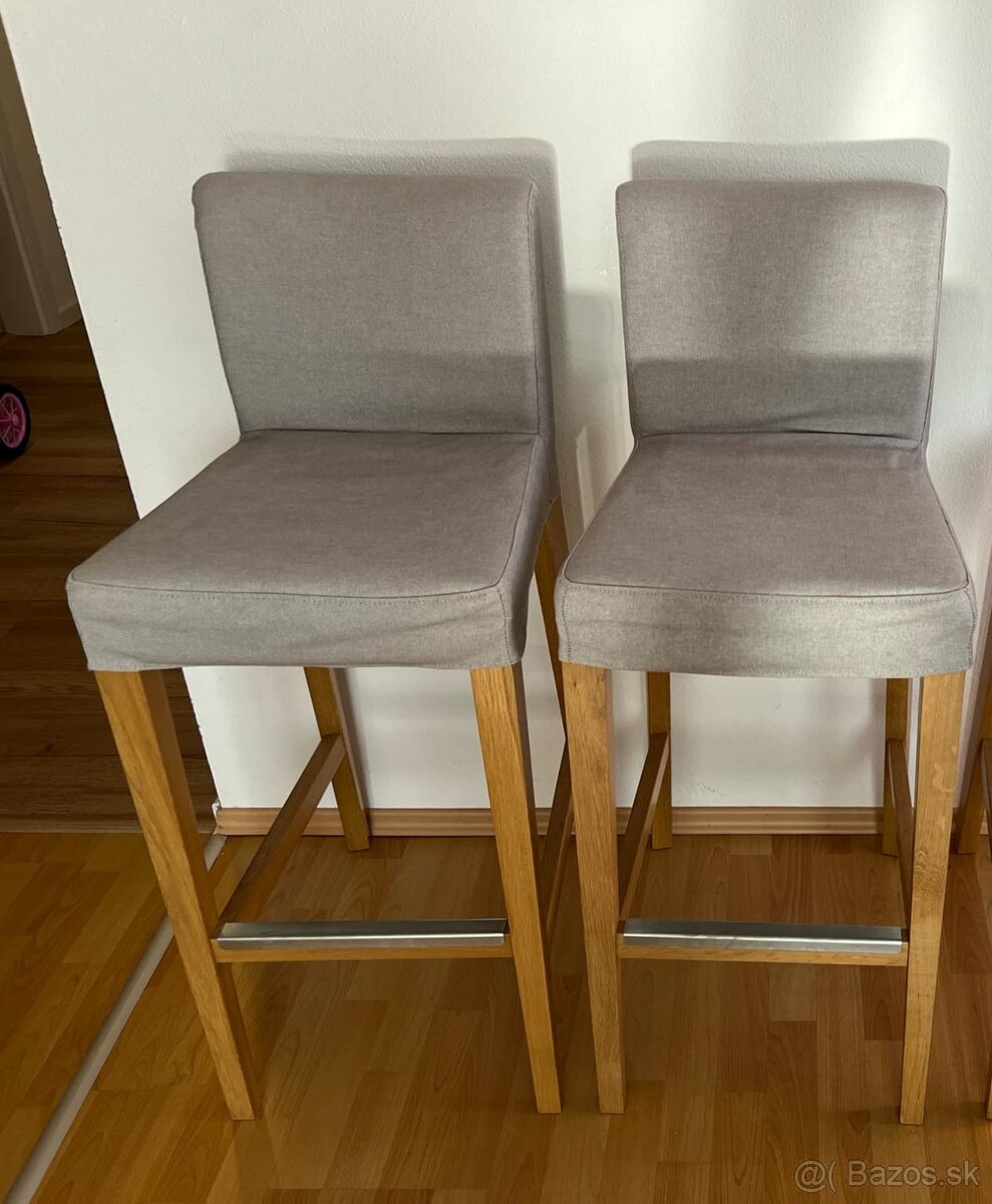 Predám 2ks barové stoličky IKEA Henriksdal