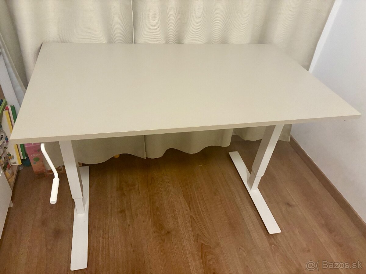 TROTTEN 120x70 cm (béžová / biela)