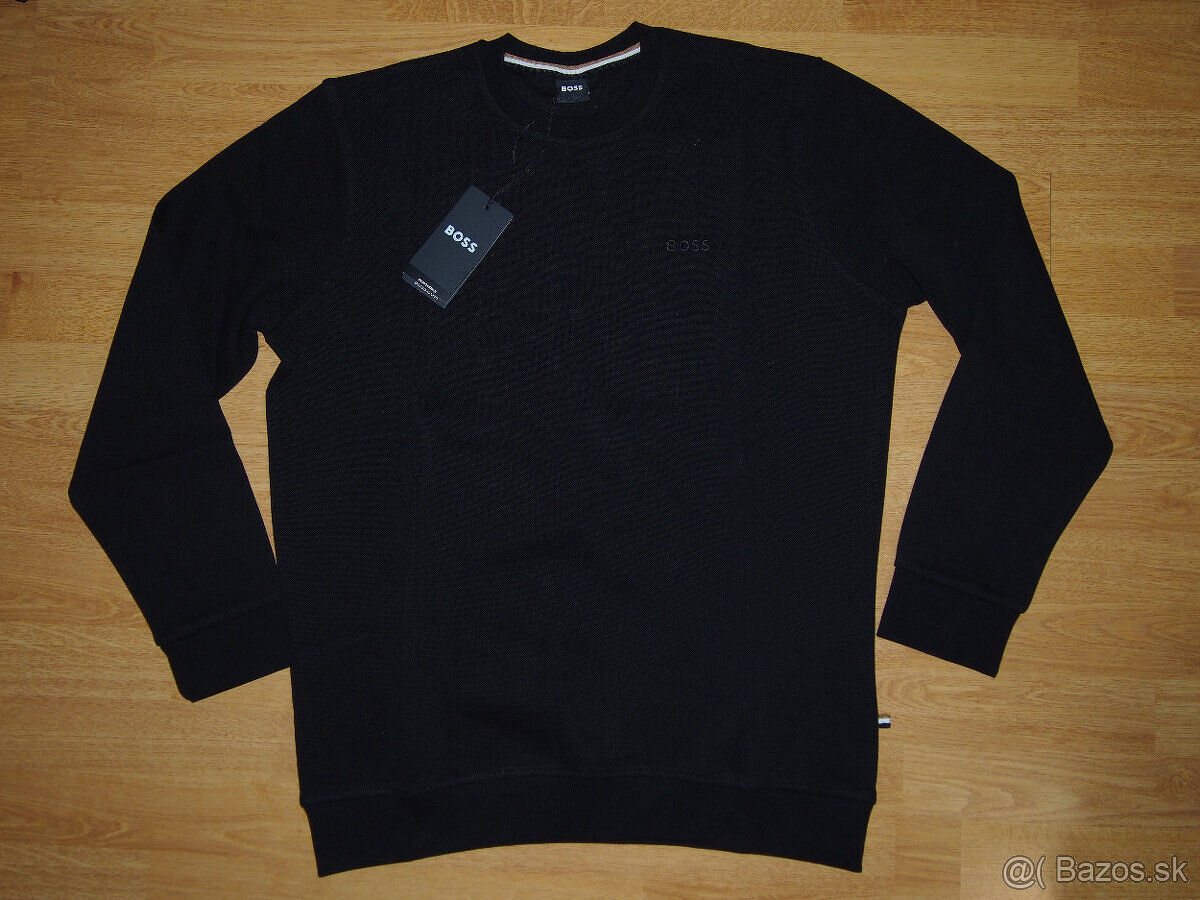 Hugo Boss pánska mikina čierna