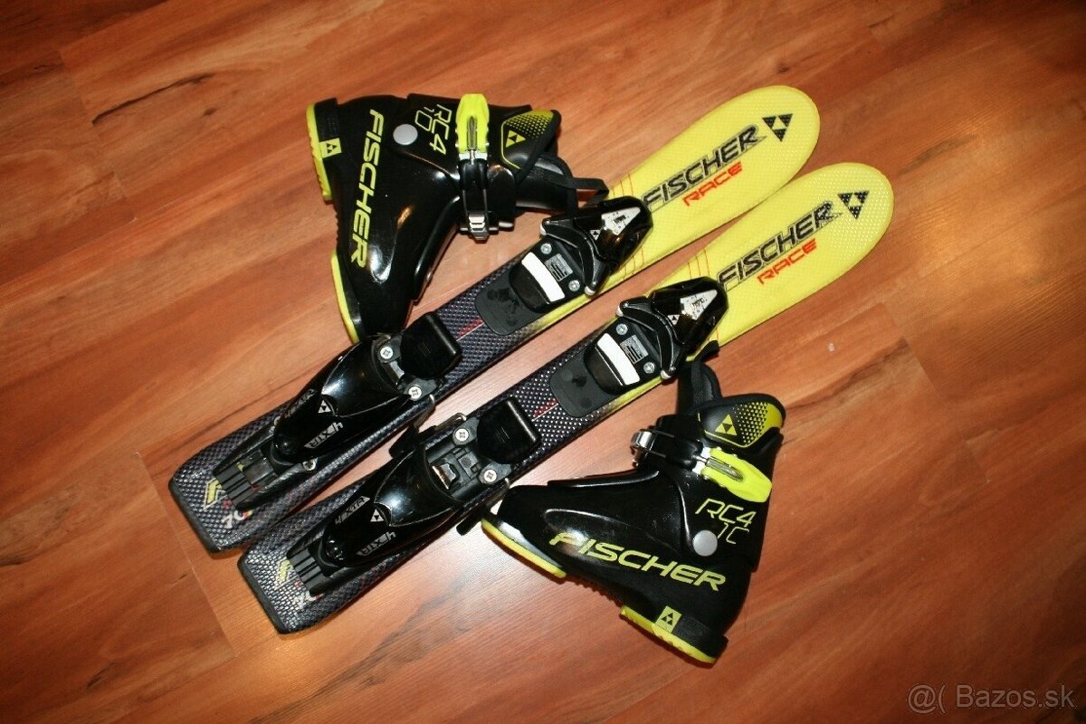 detské lyže Fischer 70 cm, hadia koža