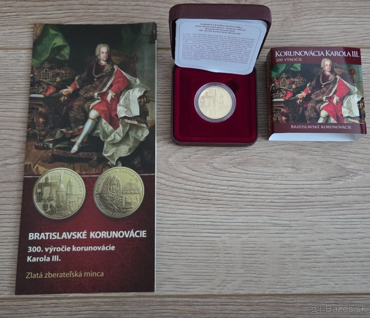 Zlatá zberateľská minca 100 € Karol III. 2012