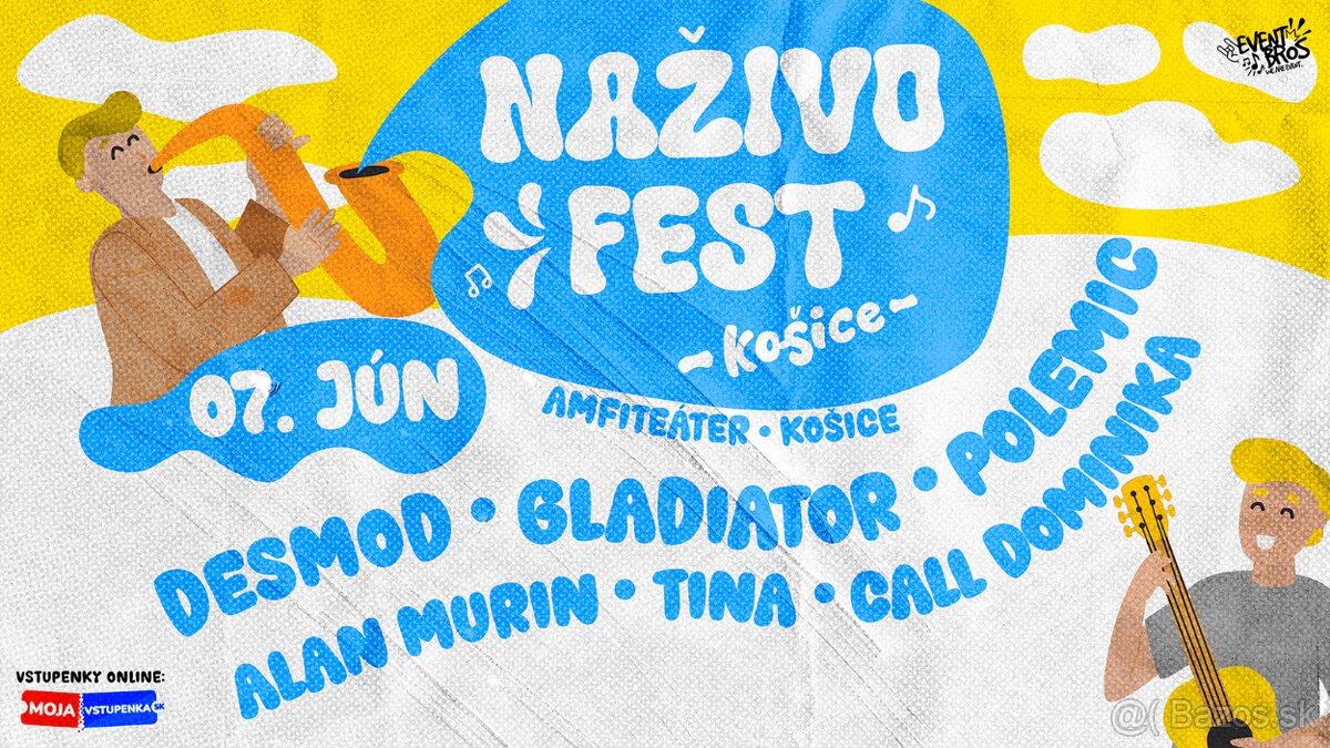 Predám vstupenky na Nazivo fest Kosice