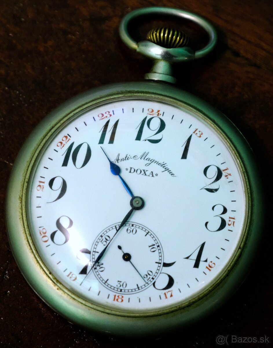 Mechanické vreckové hodinky DOXA Starožitné hodinky LIEGE 19