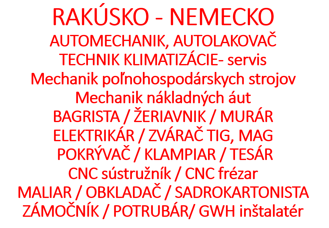 RAKÚSKO / NEMECKO -  PRACOVNÁ ZMLUVA   AT/DE