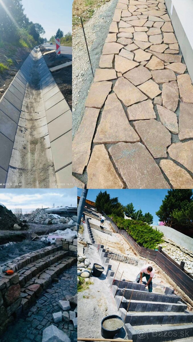 Zámkove dlažby, betónové ploty,rekonštrukcia domov,výkopy