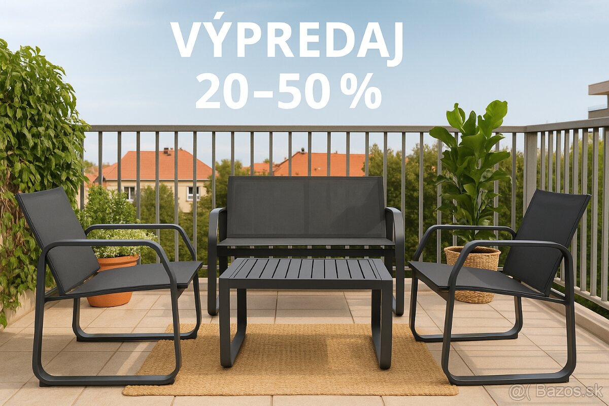 🪑 Moderná 4-miestna záhradná súprava