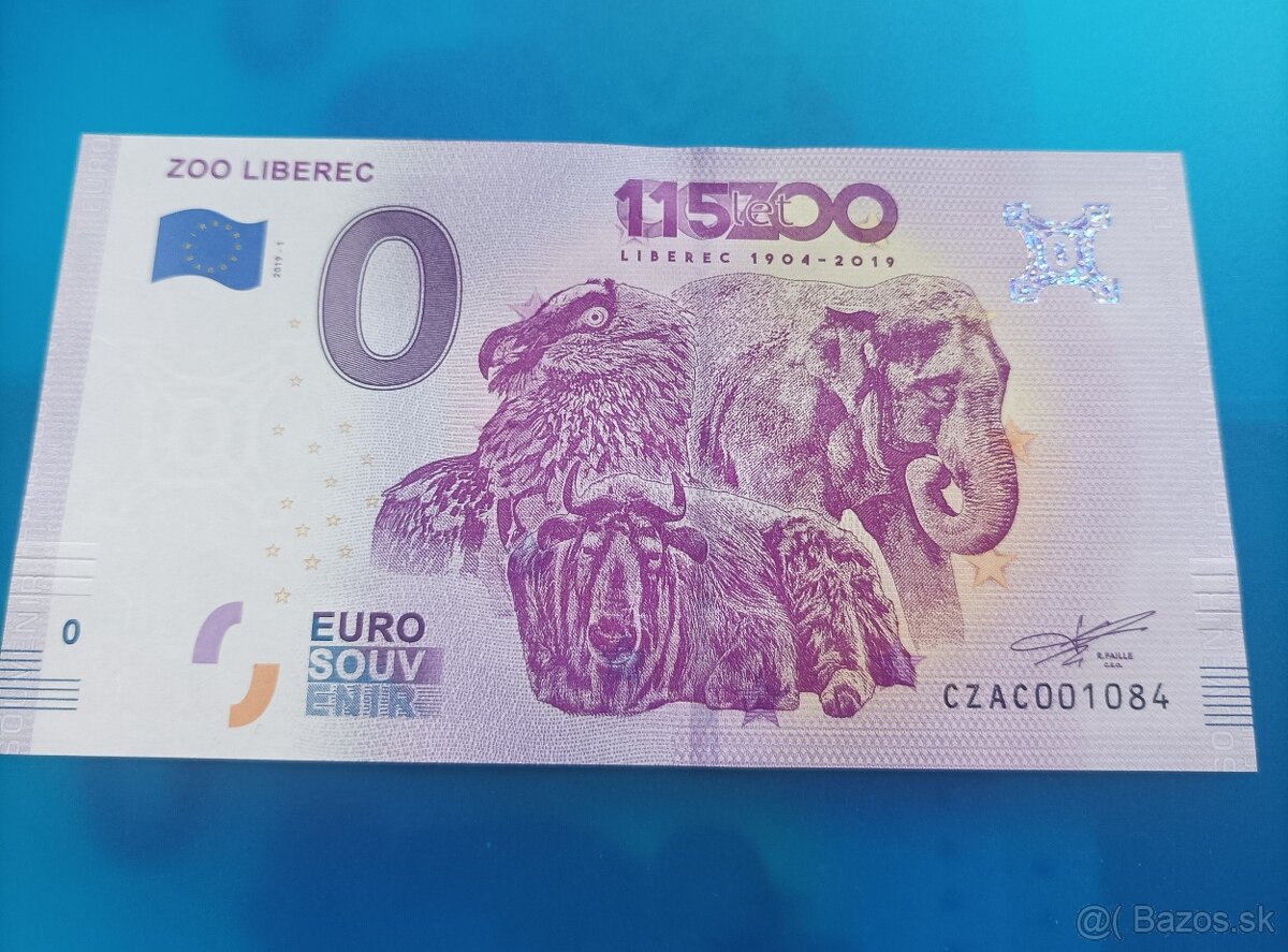 0 euro souvenír Zoo Liberec