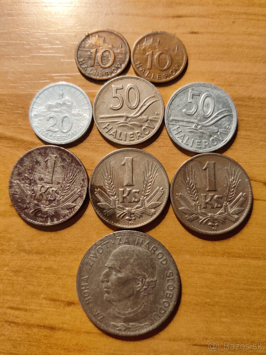 mince Slovenského štátu a povojnovej republiky