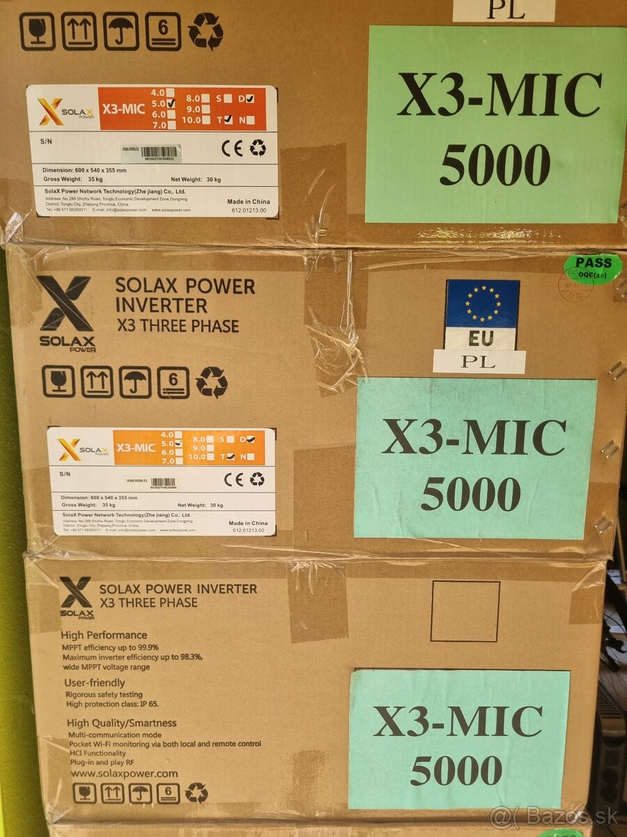 Solax Meniče 3,3kw a 5kw NOVÉ