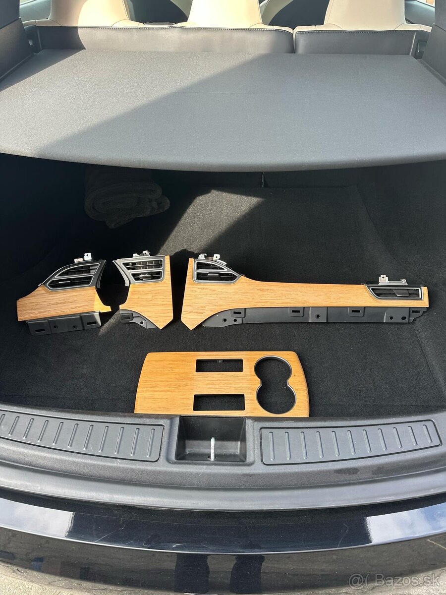 Tesla Model S Interiér Drevo Oak Panel Trim Decor