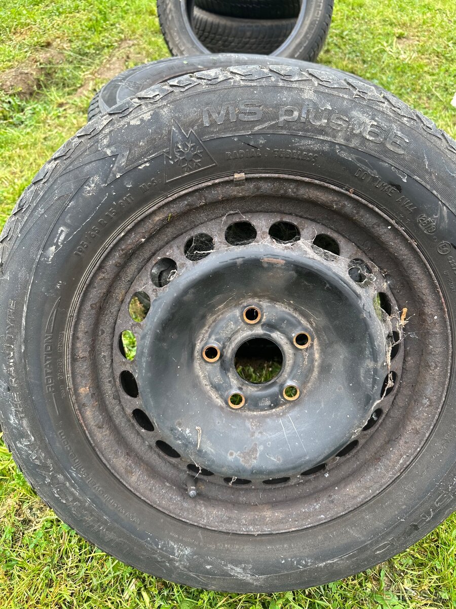 Plechace s pneumatikami 5x110 195/65 r15