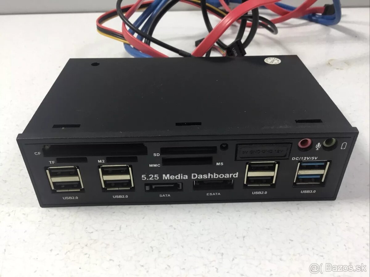 Multifunkčný 5.25" predný panel pre stolné počítače