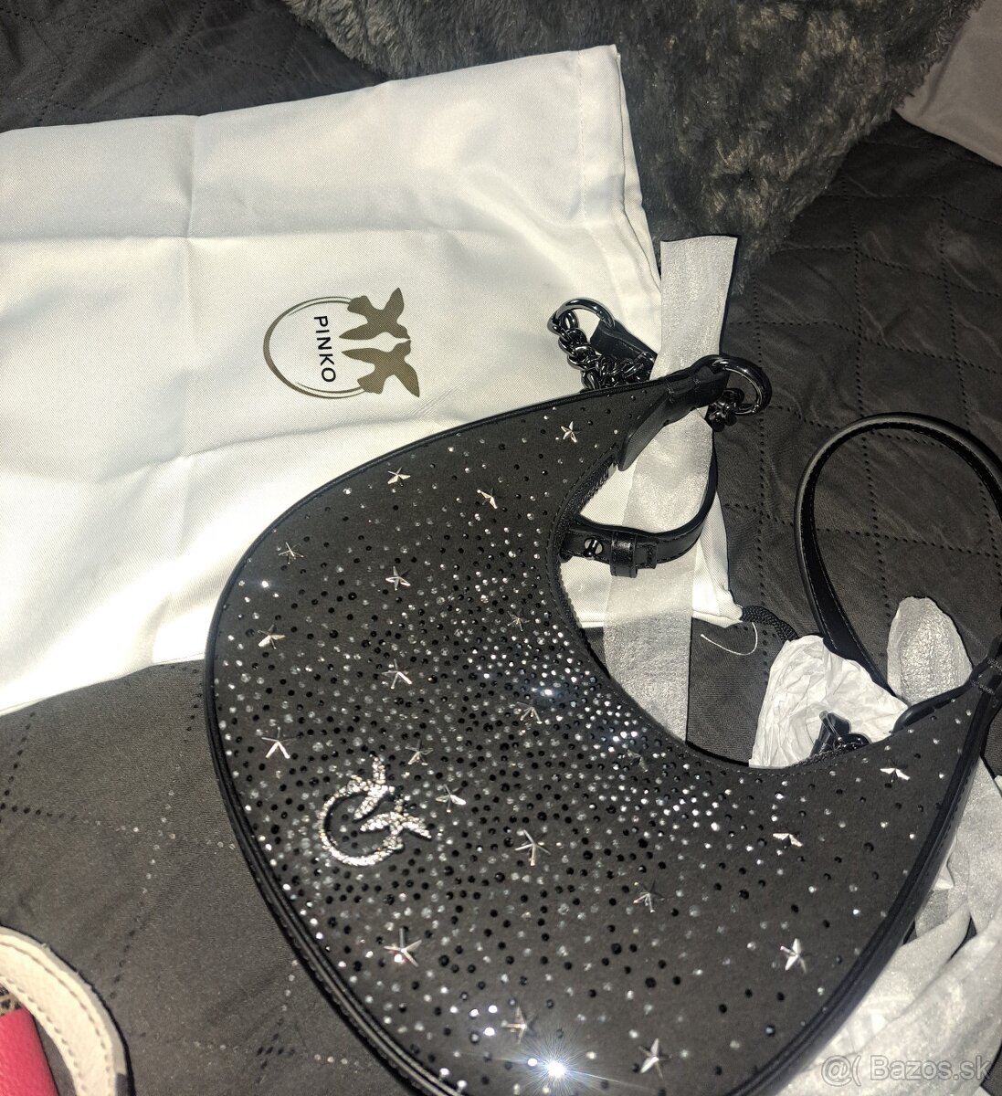 Pinko kabelka zirkón hobo