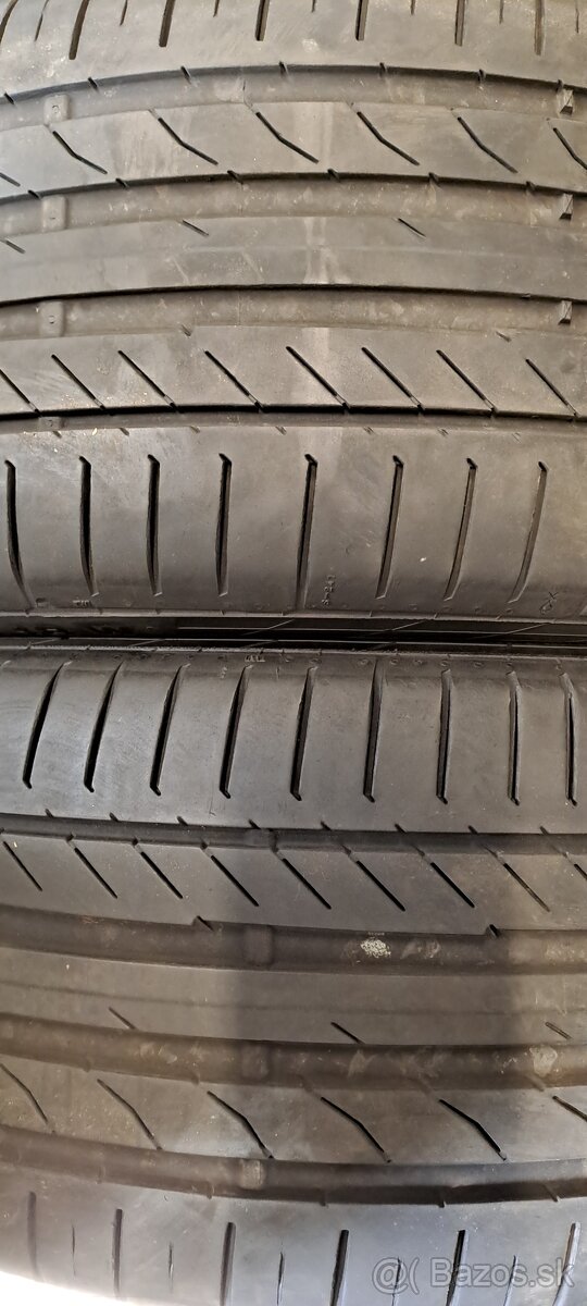 Predám 2ks jazdené letné 235/45r18-94W Continental