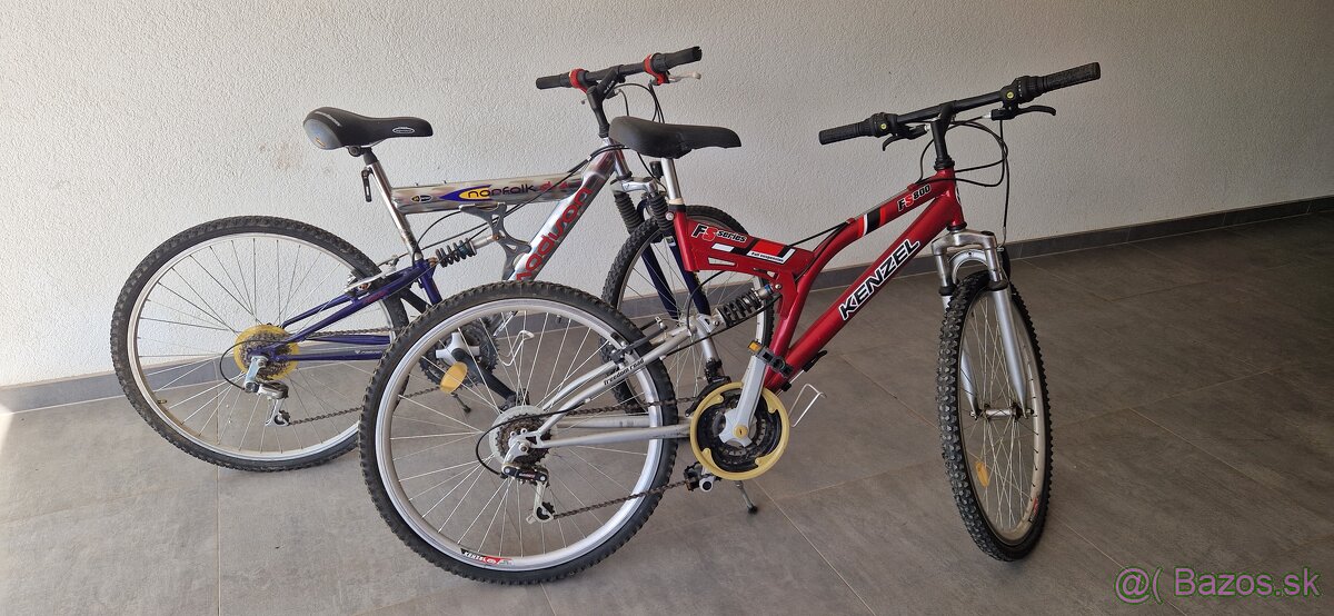 🚲 2 horské bicykle na opravu – Kenzel & Medion