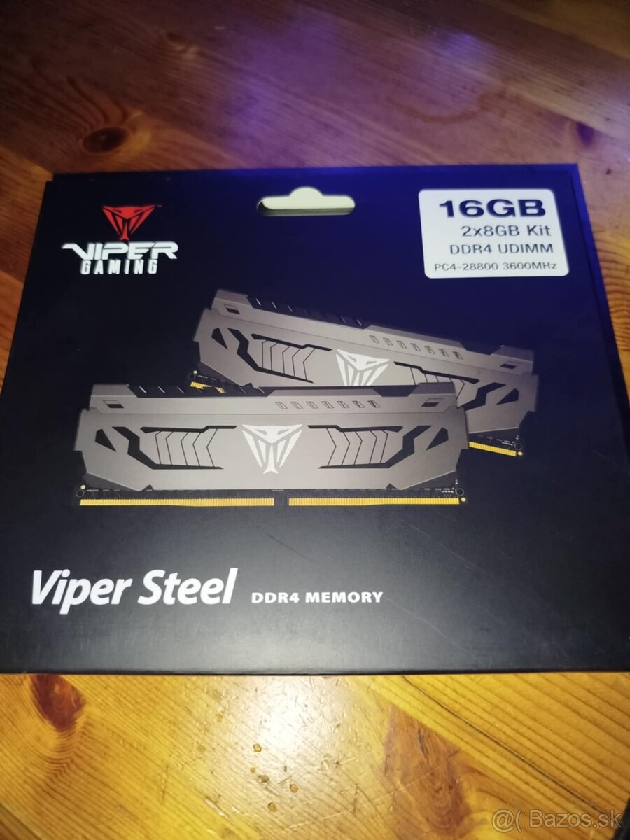 NOVÉ Patriot Viper Steel 16GB kit DDR4 3600MHz CL18