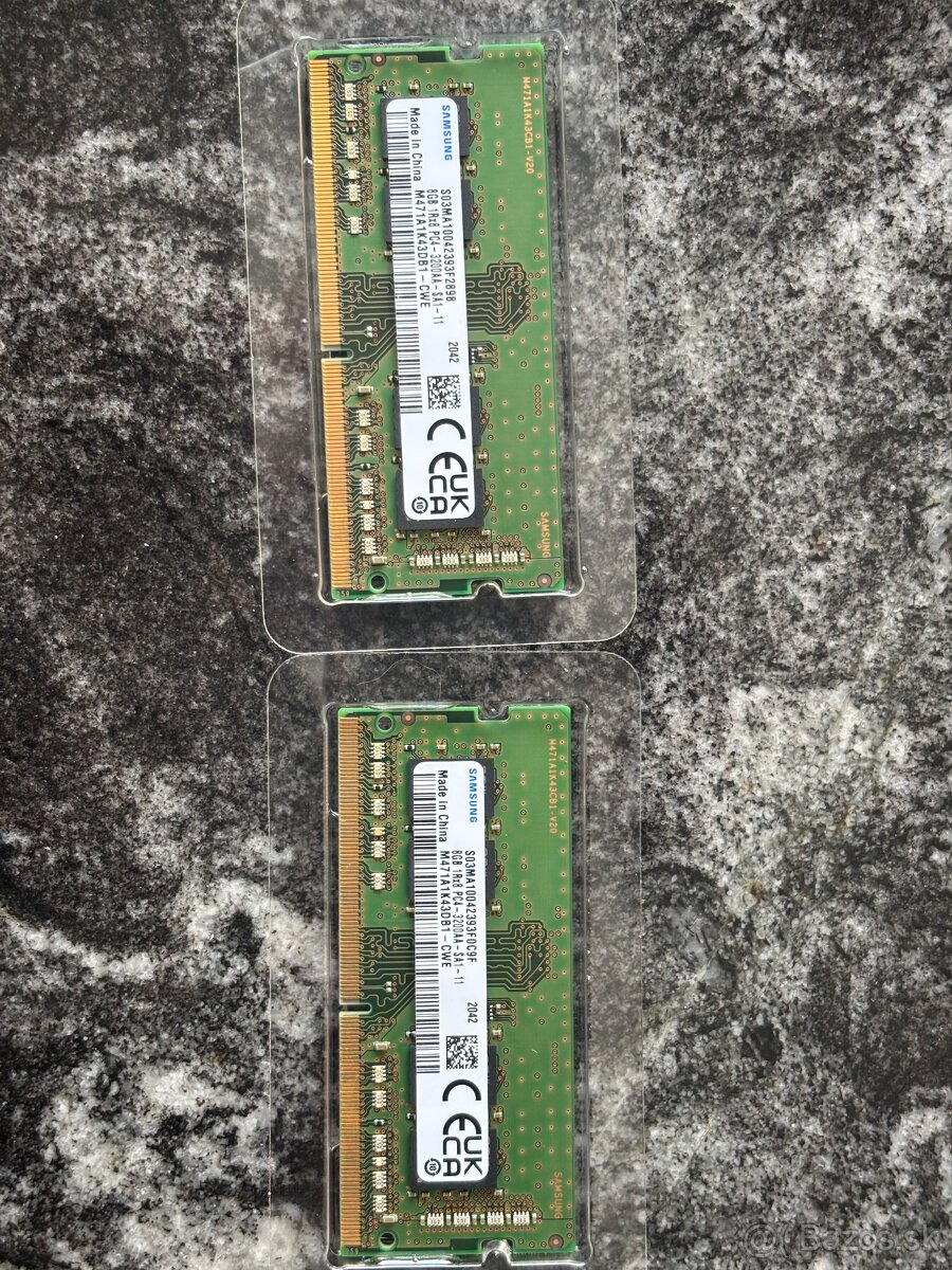 Predám 2x8 GB SODIMM DDR4
