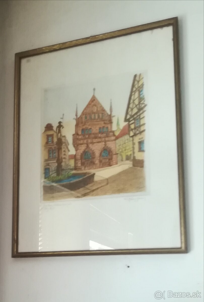 Obrázok kolorovaná perokresba