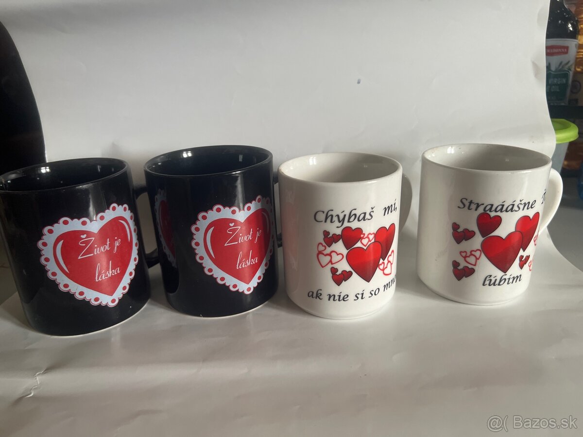 Šálka 4 kusy cena spolu 8€