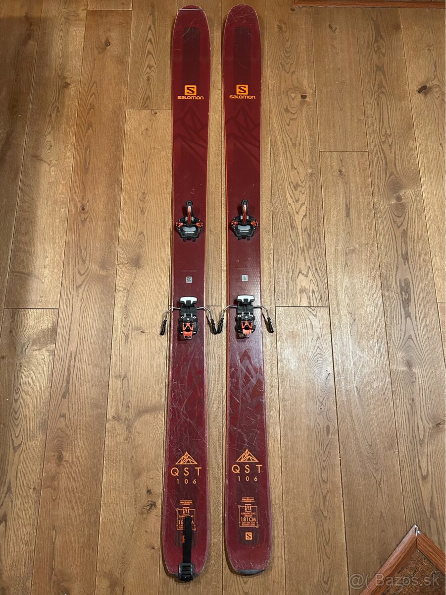 Skialpový set Salomon QST 106 s lyžiarkami Dynafit