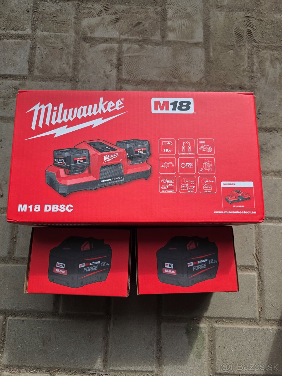 Milwaukee M18 Forge set 12ah