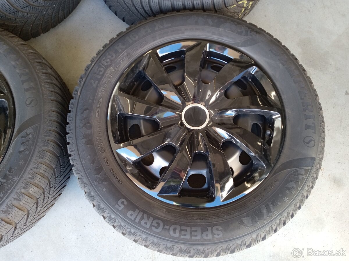 Predam zimne kolesa 5x112 R16 6J ET43 ORIGINAL SKODA KAROQ