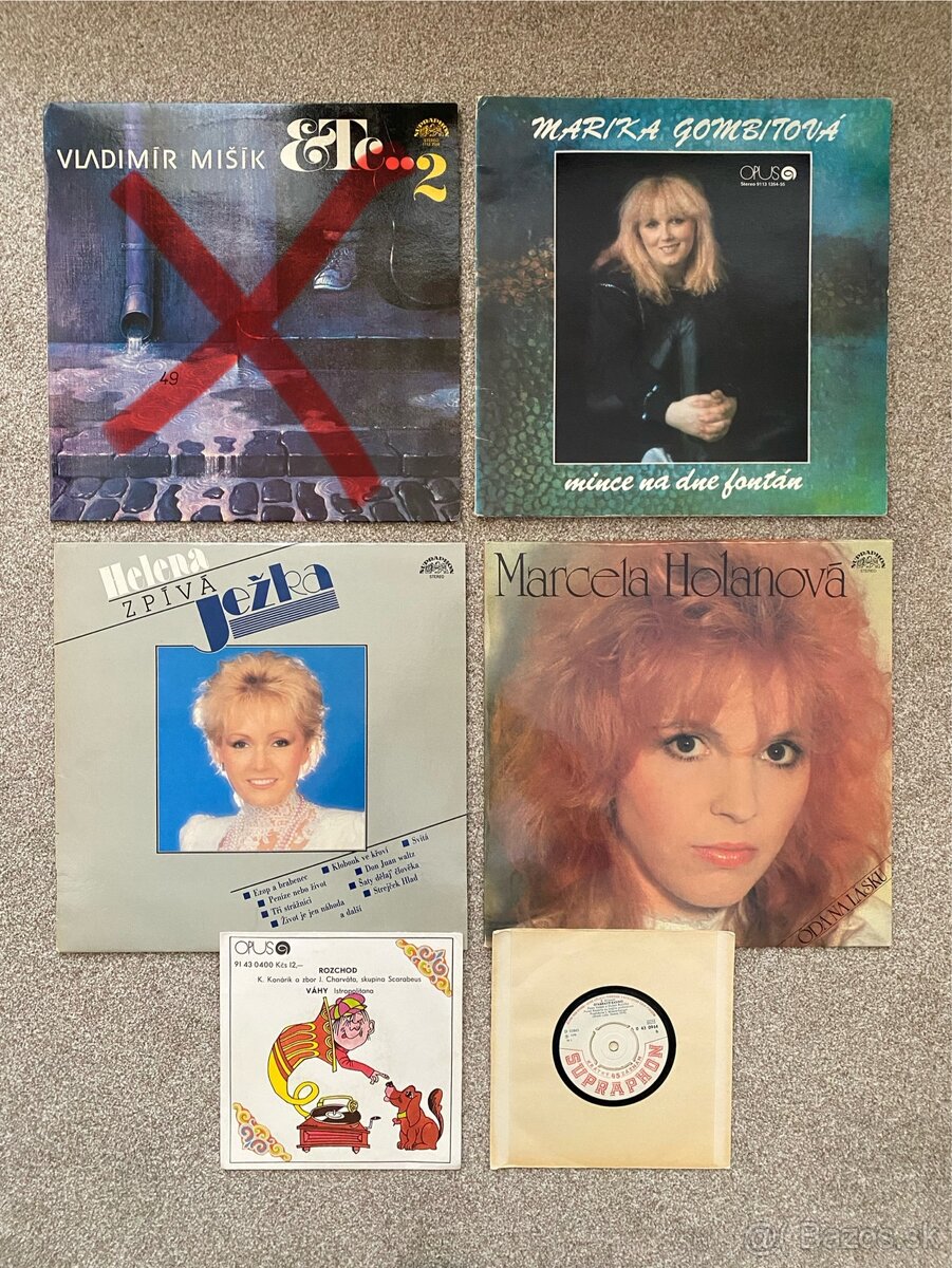 Mix veľkých a malých platní spolu za 15€