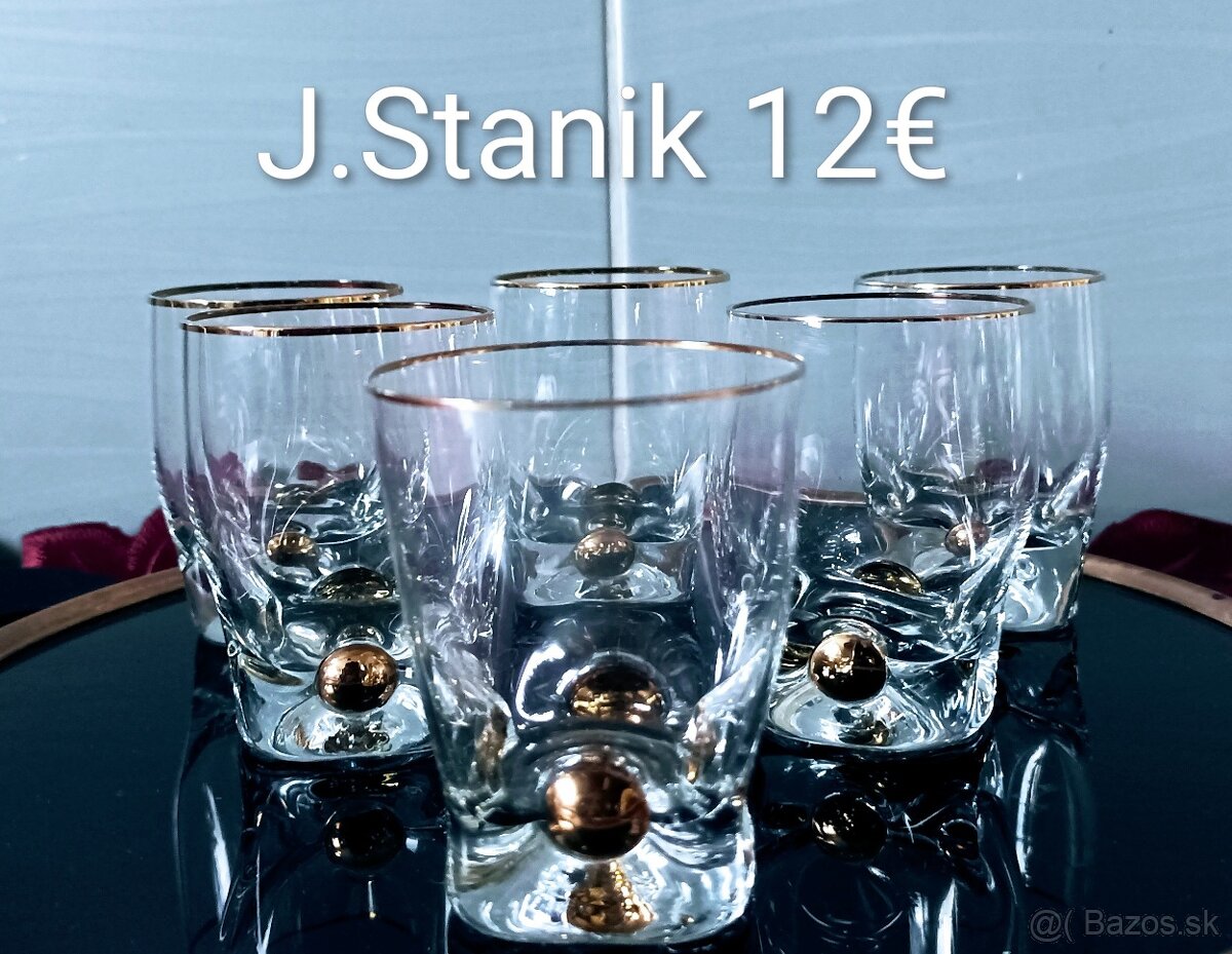 Poháre  - Zlatý Jano , krištáľovú