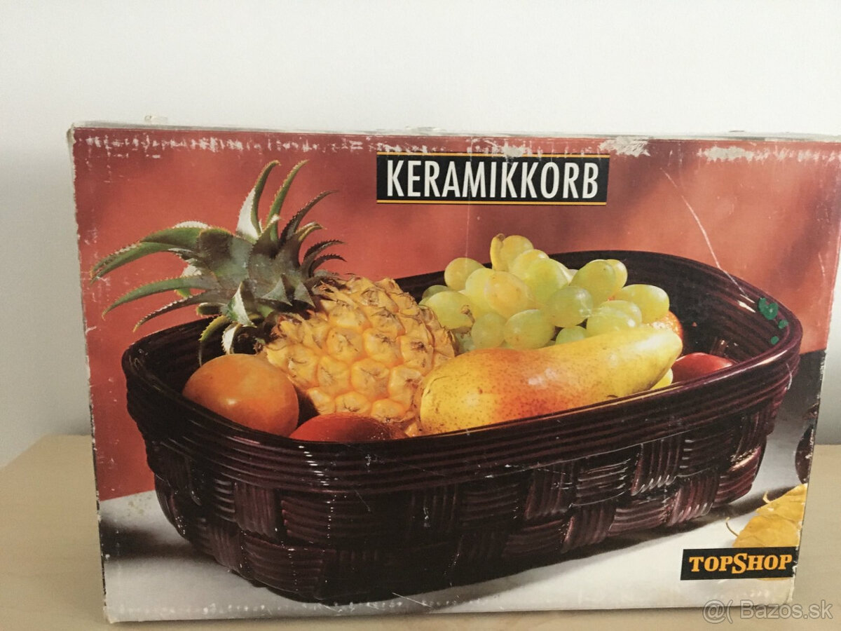 Keramický košík na ovocie