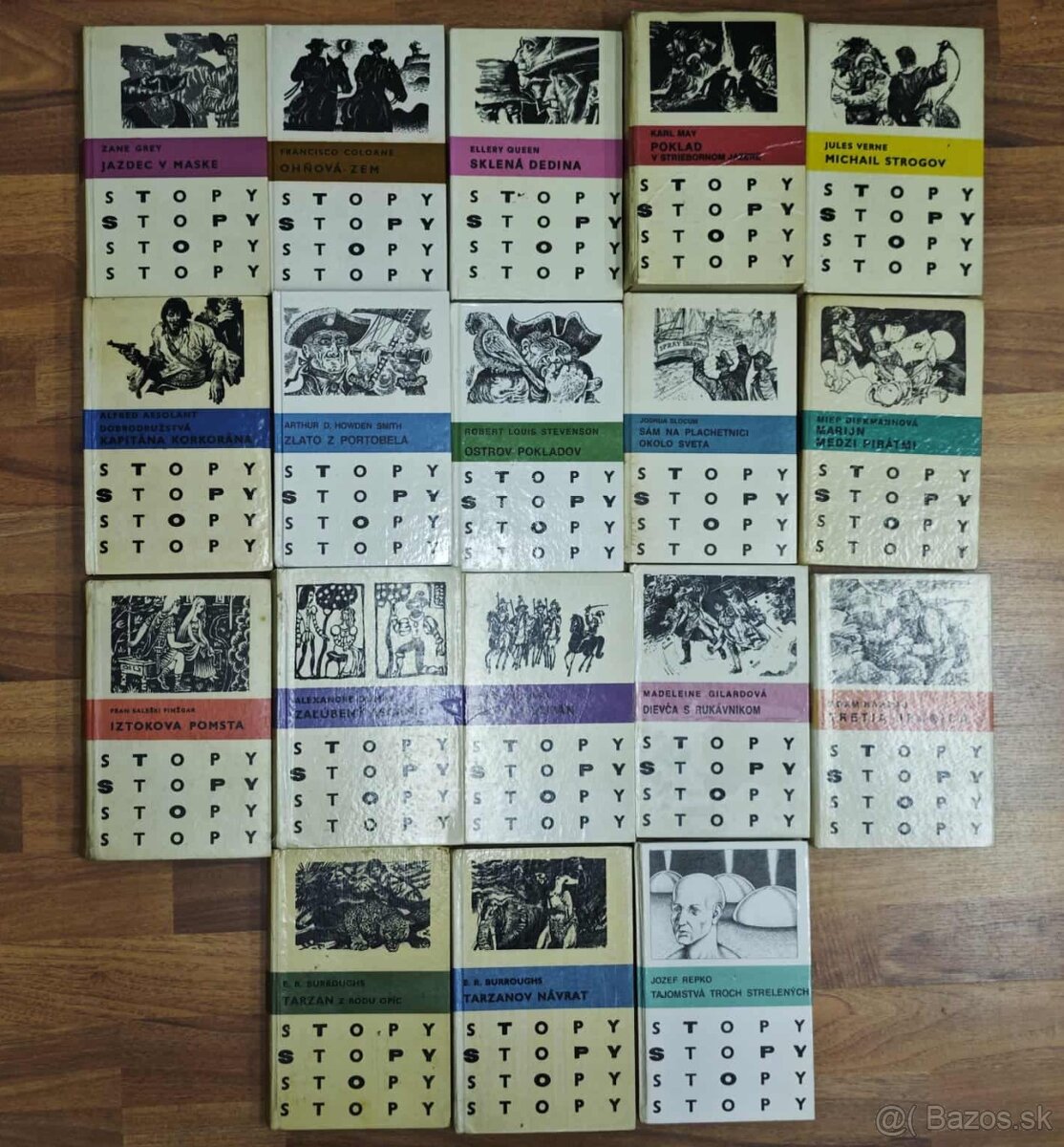 16 kníh z edície STOPY
