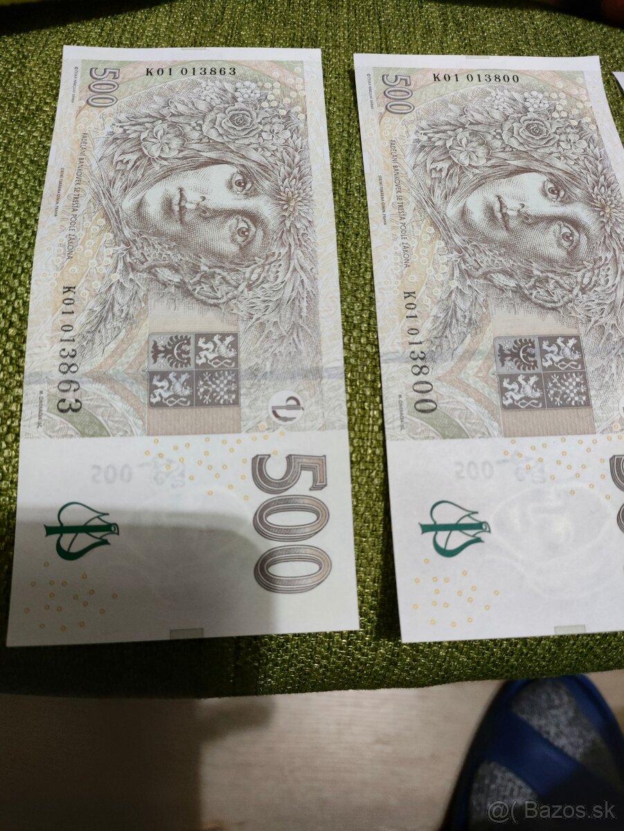 Bankovka 500 Kč/ K01 UNC
