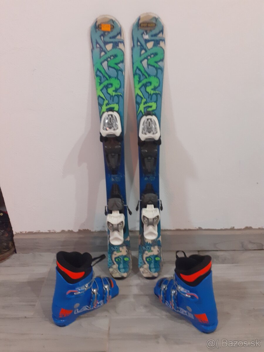 Predám detské lyže k2 indy