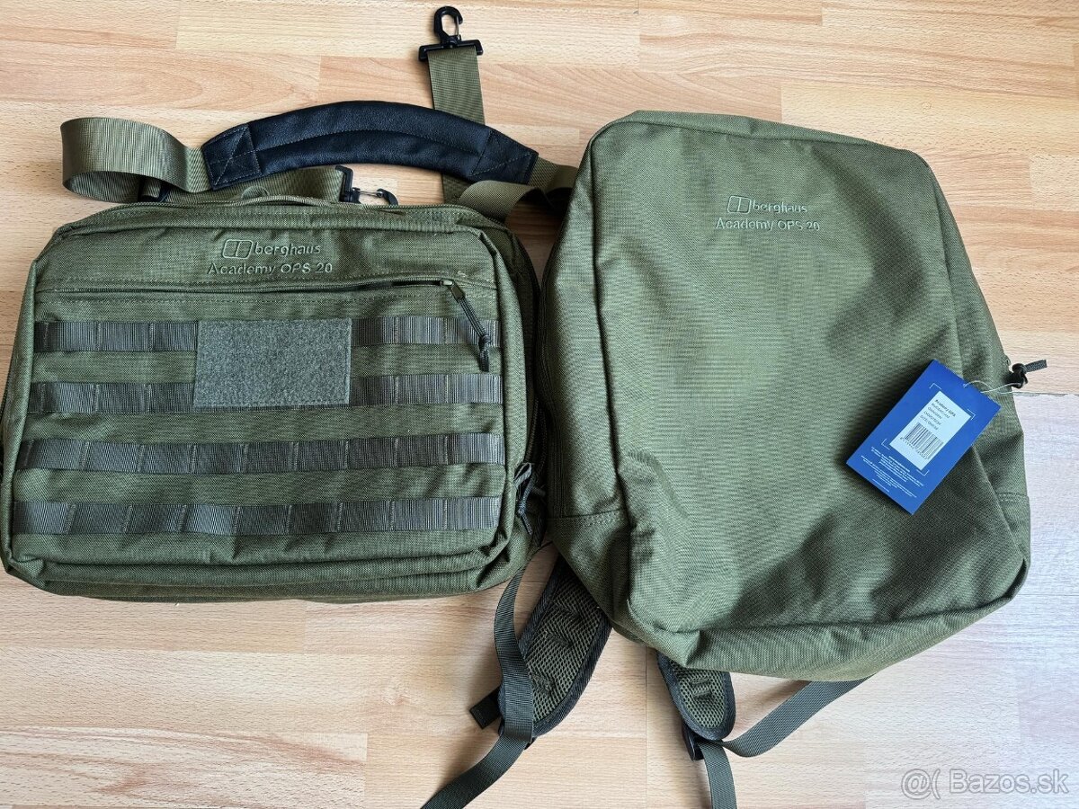 Vojenská taška na notebook s batohom
