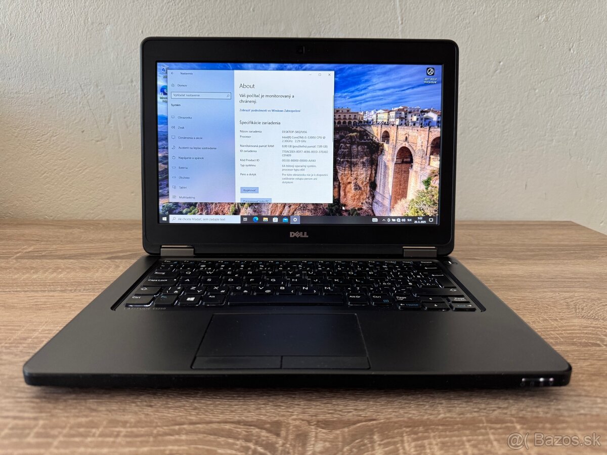 DELL LATITUDE 12,5” 8/256GB SSD Windows 10 Pro