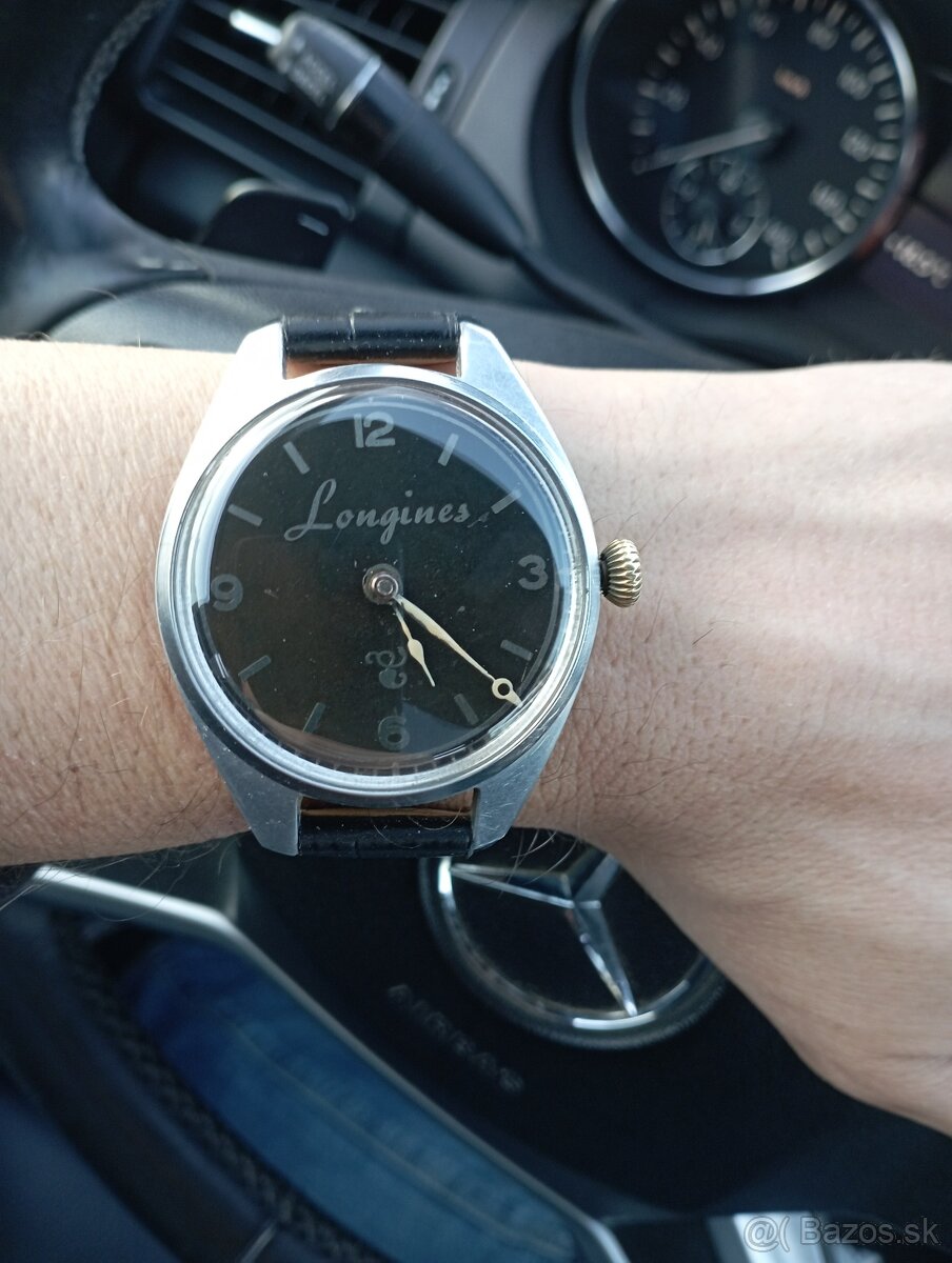 Veľké starožitné Vintage hodiny LONGINES