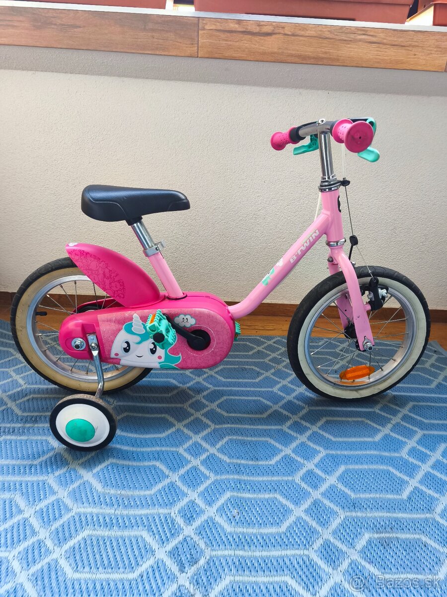 Detsky bicykel Btwin 14 unicorn
