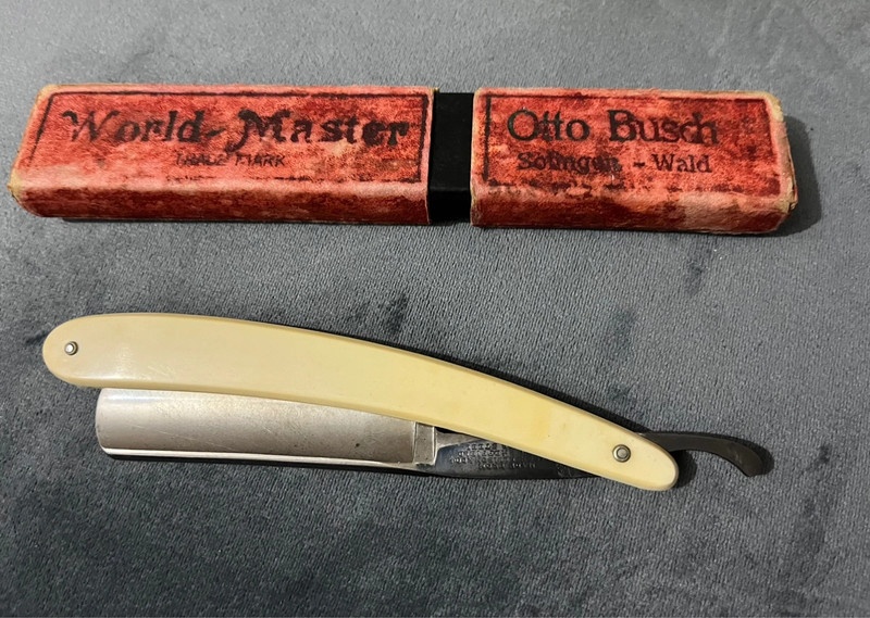 Vintage Otto Busch Wold Master 165 Straight Razor Solingen G